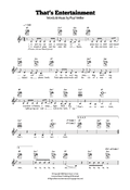 Song Sheets